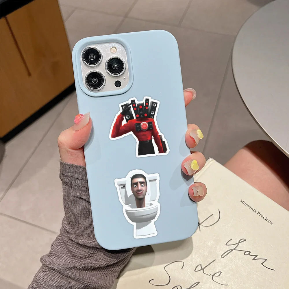 10/30/50PCS Cartoon Game Skibidi Toilet Stickers Kids Toys Graffiti For Phone Fridge  Skateboard Laptop Bike DIY Decoration Gift (ONLINE ORDER ONLY)