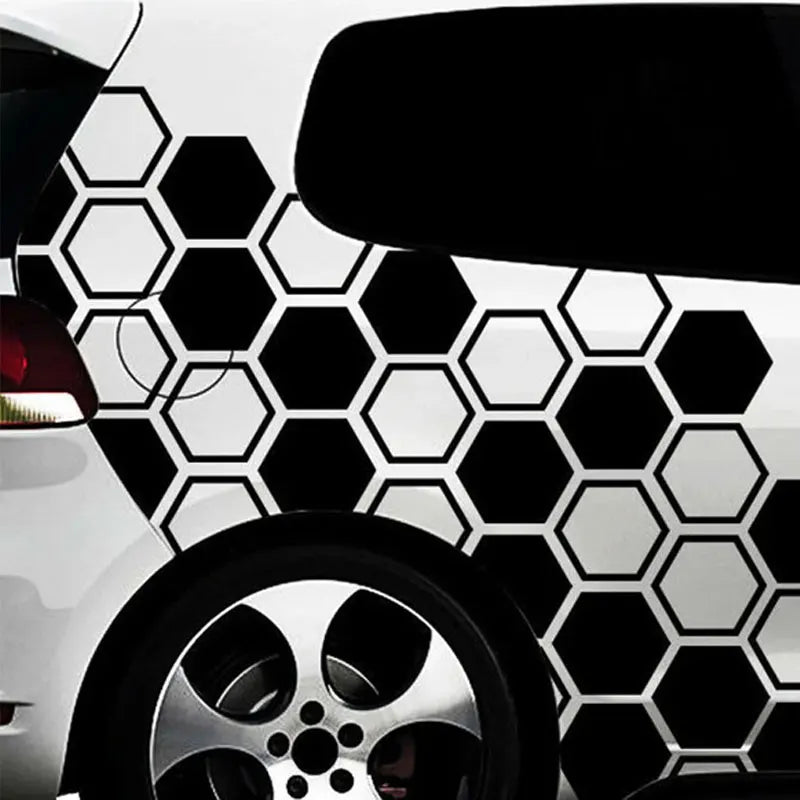 Honeycomb JDM Car Sticker Windshield Banner Night Run JDM Sport Competition Style Decorative Vinyl Decals Fits For Any Car (ONLINE ORDER ONLY)