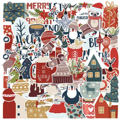 Boho Christmas Cartoon Stickers - Waterproof Laptop Phone Luggage Decals (10/30/50pcs) (ONLINE ORDER ONLY)