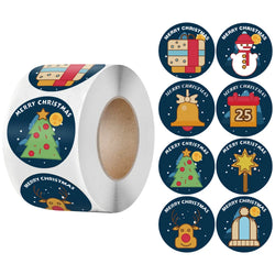 500Pcs Merry Christmas Stickers Christmas Theme Seal Labels Stickers For DIY Gift Baking Package Envelope Stationery Decor (ONLINE ORDER ONLY)