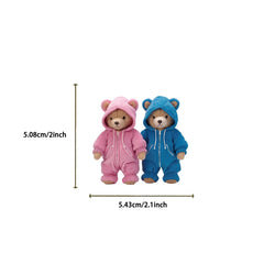 50PCS Cartoon Anime Kawaii Bear Stickers Plush For Water Bottle Laptop Skateboard Scrapbook Luggage Kids Sticker Waterproof PVC (Online Order Only)