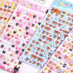 6 Pcs Kawaii Animal 3D Foam Stickers for Scrapbooking & DIY (ONLINE ORDER ONLY)