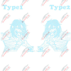 Anime Sticker Side Hood Window Decoration External Accessories Stickers For Car Competition Style Die Cutting Vinyl Decals (ONLINE ORDER ONLY)