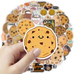 51Pcs Cute Bread Cookies Kawaii Stickers Set Scrapbooking Stickers For Journal Planner Diy Crafts Scrapbooking Diary (ONLINE ORDER ONLY)