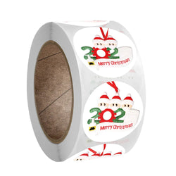 100-500Pcs Merry Christmas Santa Claus Sticker 1inch Decor DIY Wrapping Gift Decoration Xmas Kids Thank You Seal Label (ONLINE ORDER ONLY)