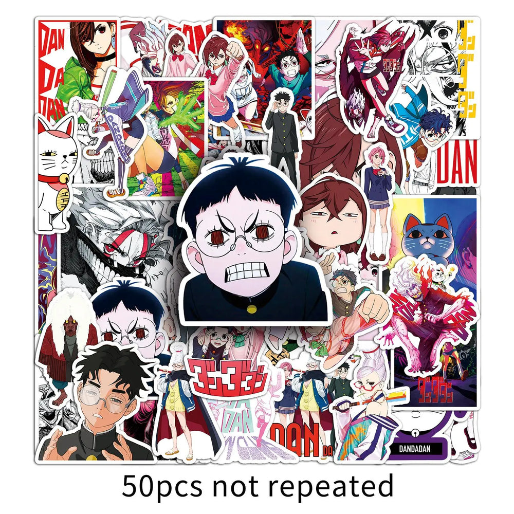 Anime Dandadan Stickers 10/30/50pcs Manga Decals for Notebook, Skateboard, Fridge, Phone, Laptop, Bike, Toy (Online Order Only)
