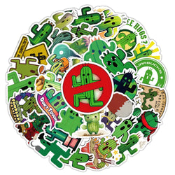 10/30/53PCS Funny Cactus Stickers Personification Graffiti Sticker Cartoon DIY Decoration Laptop Phone Guitar Car Bike Decal Toy (ONLINE ORDER ONLY)