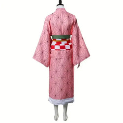 Nezuko Kamado Cosplay Costume: Adult Demon Slayer Kimono Set (ONLINE ORDER ONLY)