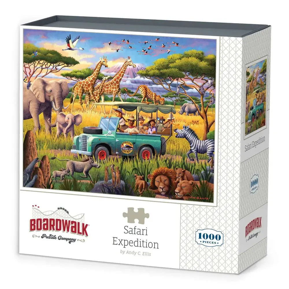 Safari Expedition 1000 Piece Jigsaw Puzzle Boardwalk (ONLINE ORDER ONLY)