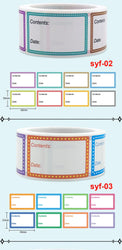 Safe Date Food catalog Storage Self-adhesive Label sticker Kitchen refrigerator blank label sticker Office stationery (Online Order Only)