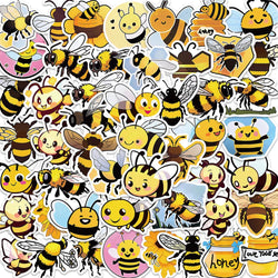 Cartoon Bee Stickers Waterproof Decals for Skateboard, Phone, Bike, Fridge, Suitcase - 10/30/50PCS (Online Order Only)