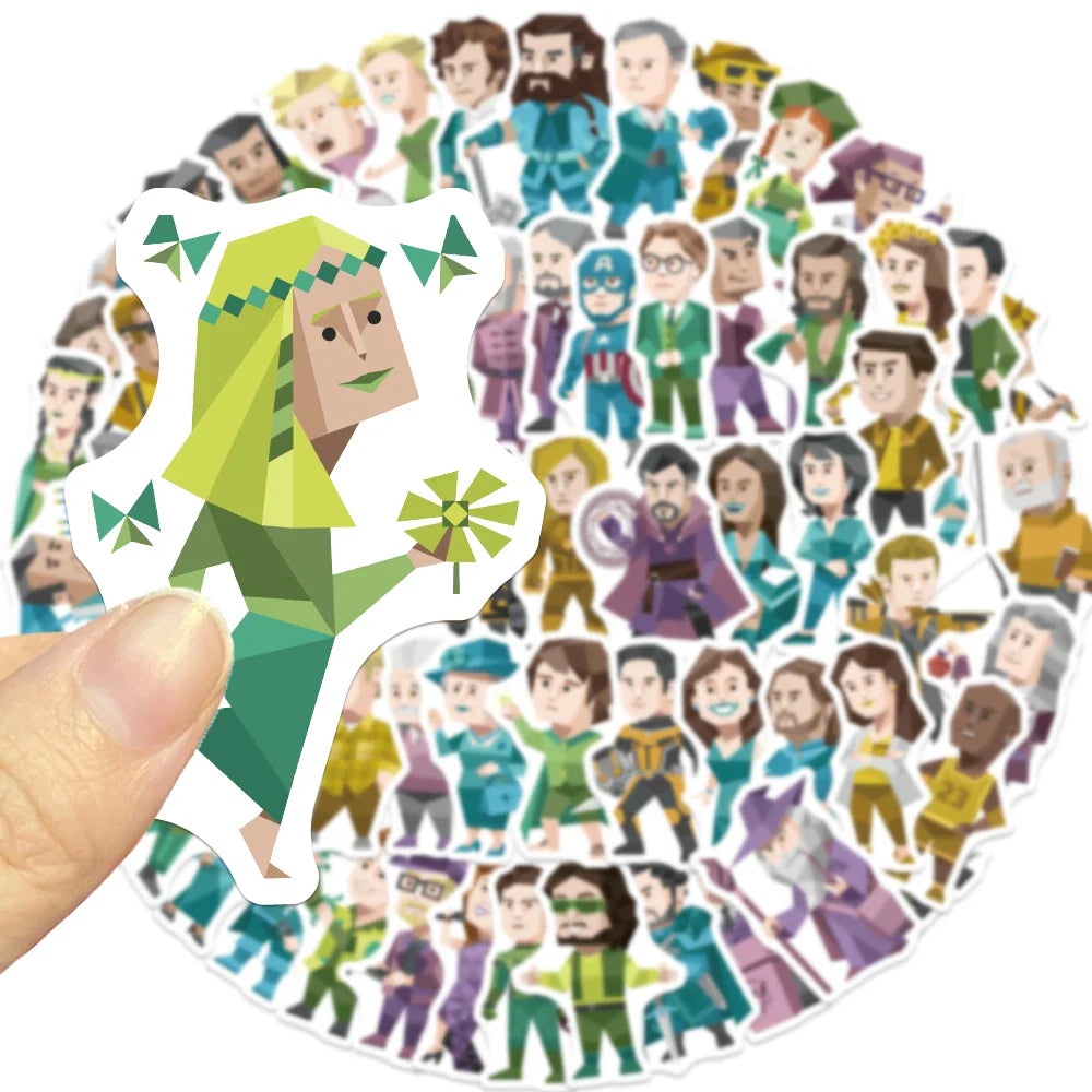 MBTI Personality Sticker Set - Cartoon DIY Book, Phone, Laptop Decals (Online Order Only)