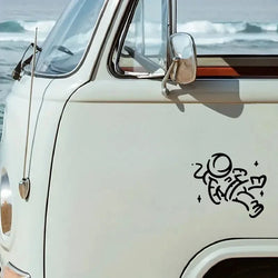 THE  falling Cute little spaceman stickers .Add a Touch of Space Magic to Your Car with Stylish Car Accessories. (ONLINE ORDER ONLY)