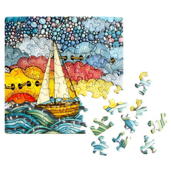 Sailboat 72 Piece Pocket Jigsaw Puzzle Curiosi (ONLINE ORDER ONLY)