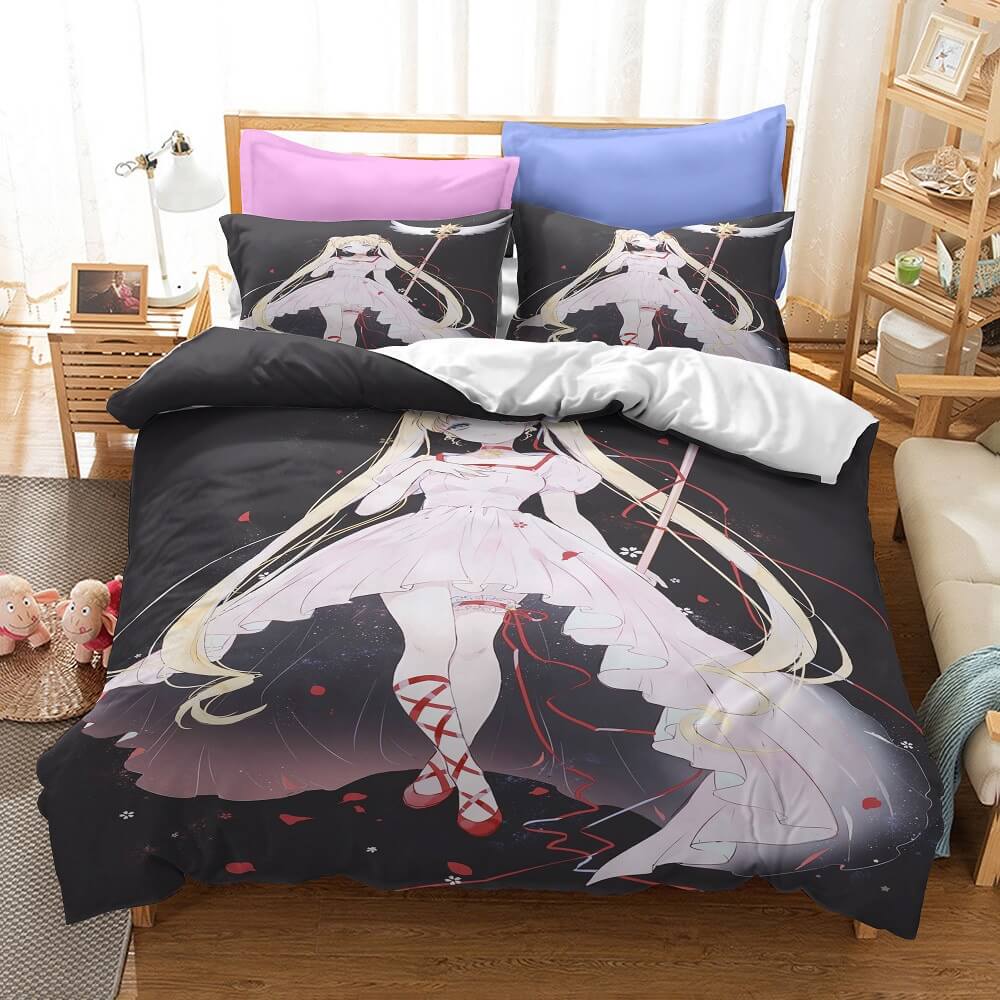Sailor Moon Cosplay Bedding Set Quilt Cover Without Filler