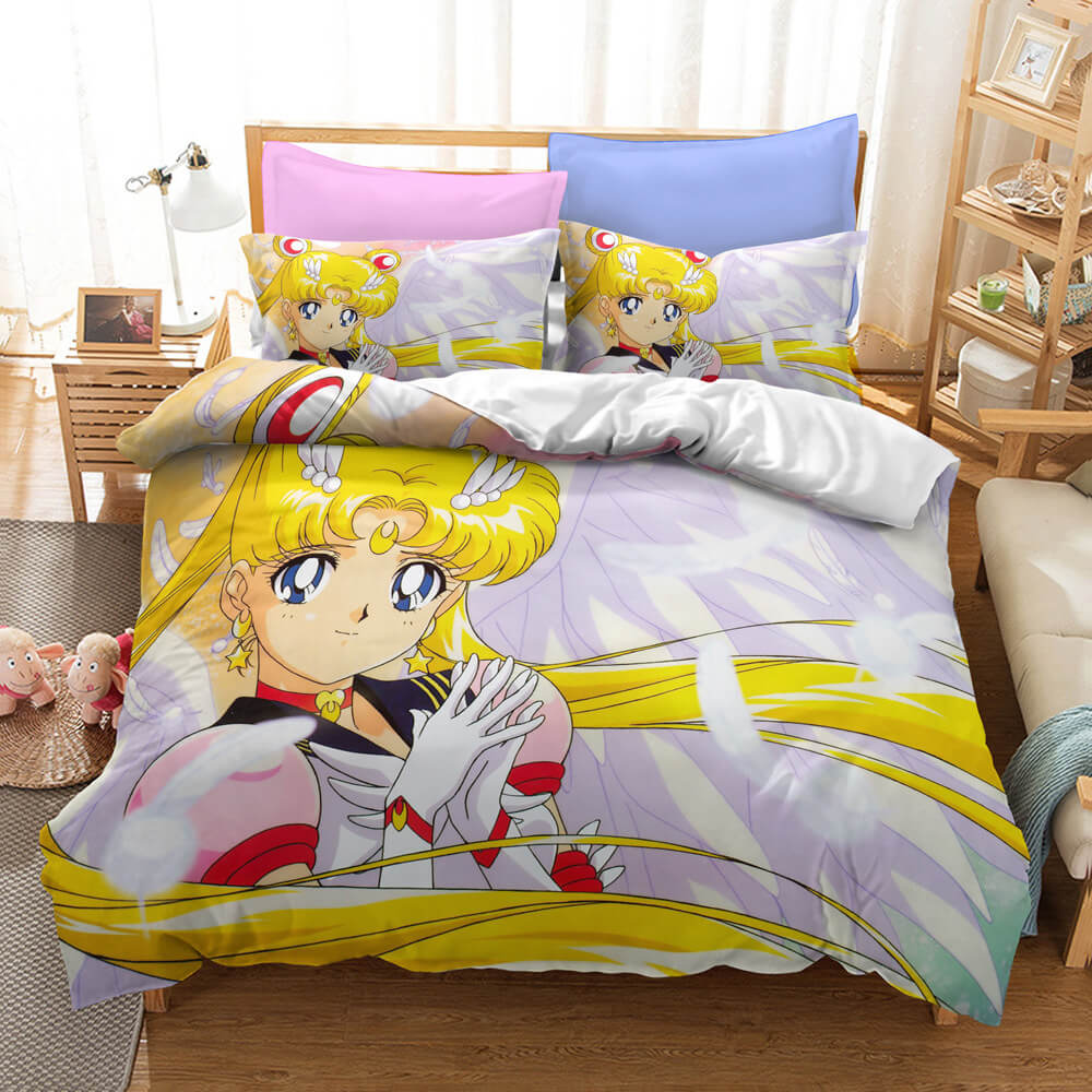 Sailor Moon Cosplay Bedding Set Quilt Cover Without Filler