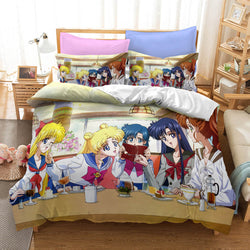Sailor Moon Cosplay Bedding Set Quilt Cover Without Filler