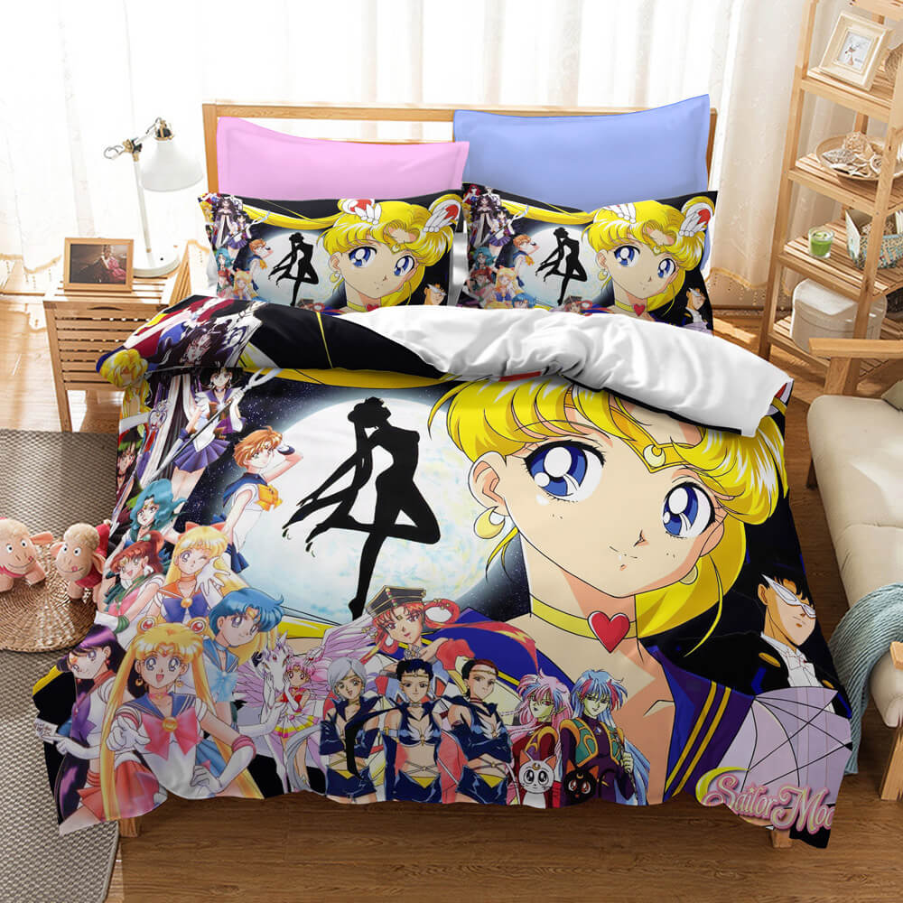 Sailor Moon Cosplay Bedding Set Quilt Cover Without Filler