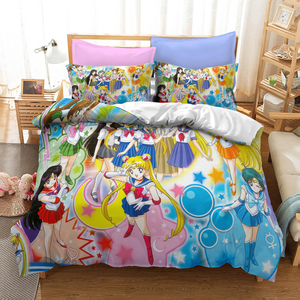 Sailor Moon Cosplay Bedding Set Quilt Cover Without Filler