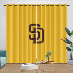San Diego Padres Curtains Blackout Window Drapes Room Decoration (Online Order Only)