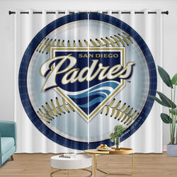 San Diego Padres Curtains Blackout Window Drapes Room Decoration (Online Order Only)