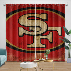 San Francisco 49ers Curtains Blackout Window Drapes Room Decoration (Online Order Only)