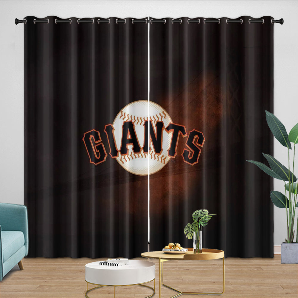 San Francisco Giants Curtains Blackout Window Drapes Room Decoration (Online Order Only)