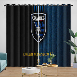 San Jose Earthquakes Curtains Blackout Window Drapes Room Decoration (Online Order Only)