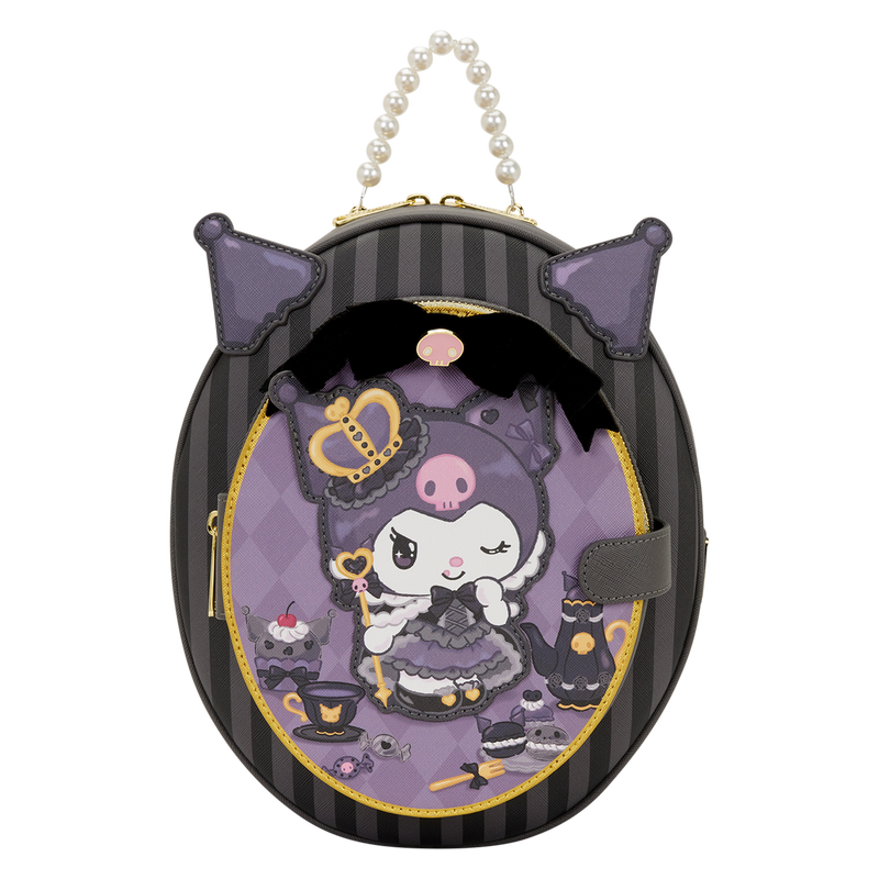 Sanrio Kuromi 20th Anniversary Cameo Mini Backpack by Loungefly (ONLINE ORDER ONLY)
