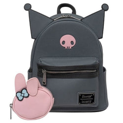 Sanrio Kuromi and My Melody Best Friends Forever Mini Backpack and Coin Purse by Loungefly (Online Order Only)