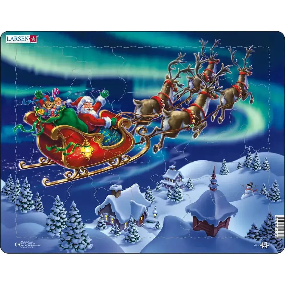 Santa in Nordic Light 26 Piece Tray Jigsaw Puzzle Larsen