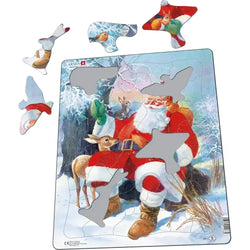 Santa with Animals 32 Piece Tray Jigsaw Puzzle Larsen (ONLINE ORDER ONLY)