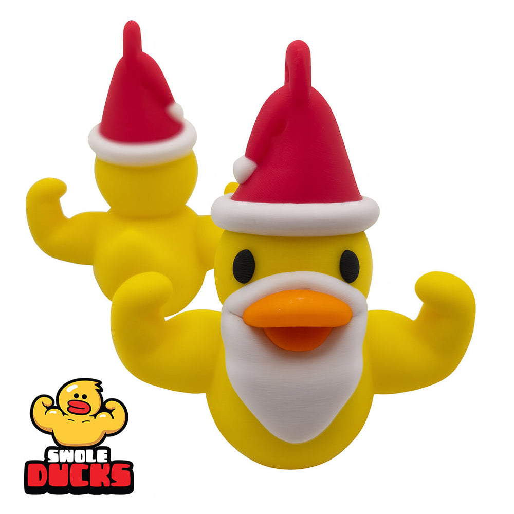 🎄 Swole Duck Holiday Orniment: Santa (ONLINE ORDER ONLY)