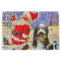 Santa's Best Friend 234 Piece "World's Smallest" Jigsaw Puzzle TDC (ONLINE ORDER ONLY)