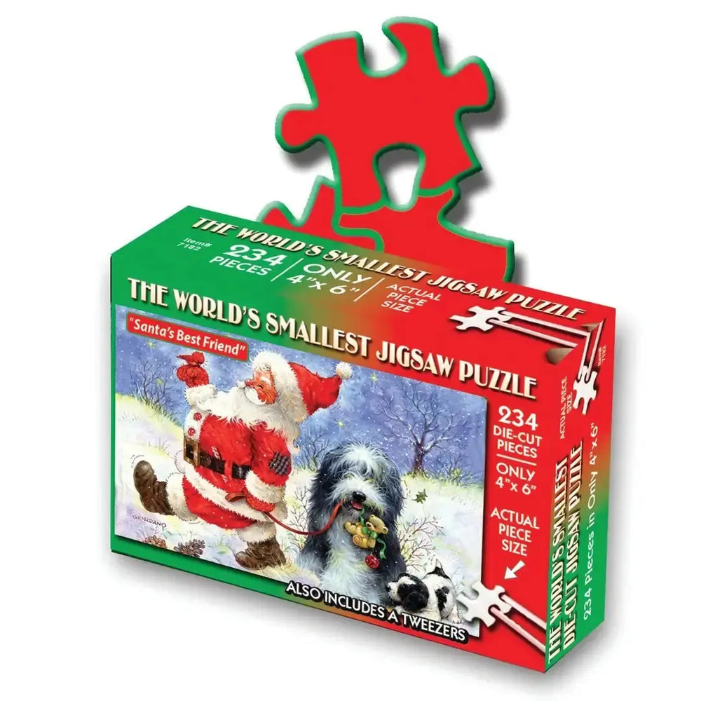 Santa's Best Friend 234 Piece "World's Smallest" Jigsaw Puzzle TDC (ONLINE ORDER ONLY)
