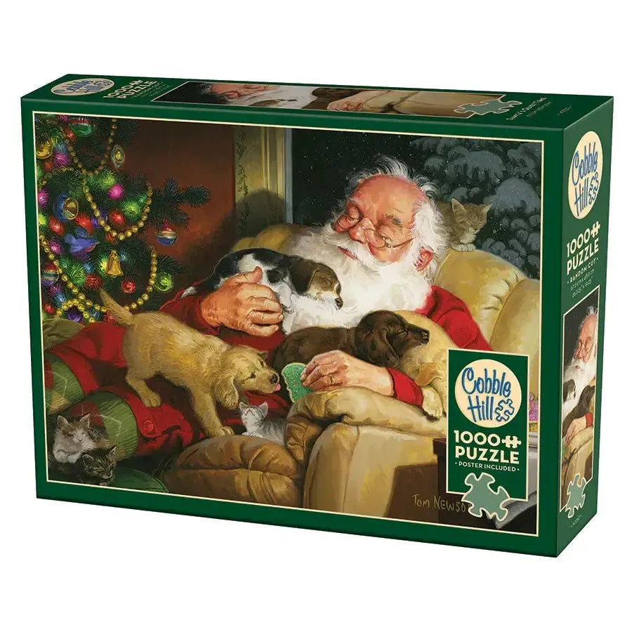 Santa's Quiet Time 1000 Piece Jigsaw Puzzle Cobble Hill (ONLINE ORDER ONLY)