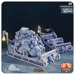3D Printed Cast n Play Christmas Village Terrain Set 28mm 32mm D&D (Online Only)