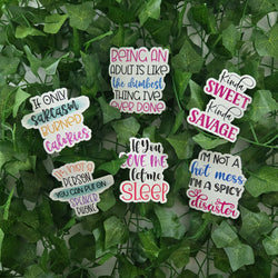 Sarcastic Funny Quote Stickers (ONLINE ORDER ONLY)
