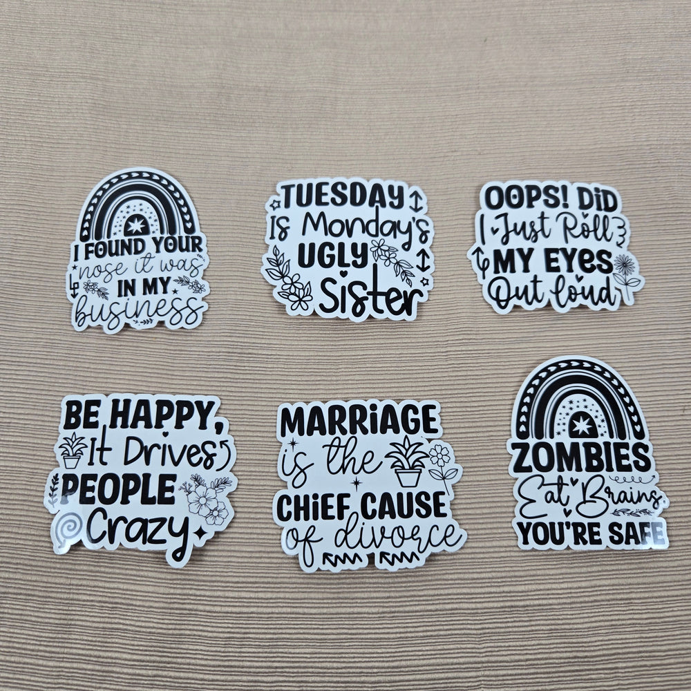 Funny Sarcastic Series 1 Stickers (ONLINE ORDER ONLY)