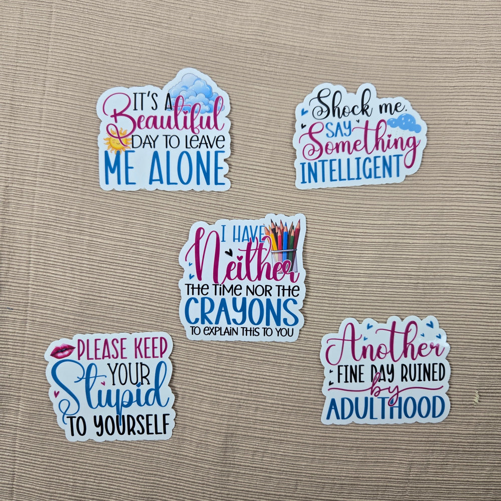 Funny Sarcastic Series 2 Stickers (ONLINE ORDER ONLY)