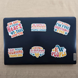 Funny Sarcastic Series 4 Stickers (ONLINE ORDER ONLY)