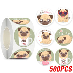 100-500pcs Cute Animal Encourage Sticker Kawaii Children Reward Stickers Creative School Supplies 2.5cm Circle Kids Toy Stickers (ONLINE ORDER ONLY)