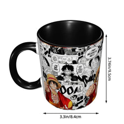 Kid's Luffy One Piece Mug: Cartoon Anime Water Cup Gift (ONLINE ORDER ONLY)