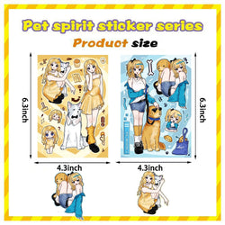8/16/32pcs Dogs and Girls Puzzle Sticker Funny Children DIY Cartoon Assemble Animals Stickers Kids Toys Boys Girls Gifts﻿ (ONLINE ORDER ONLY)
