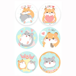 100-500pcs Cartoon Animal Label Thank You Stickers Sealing Label For Business Handmade Baking Cake Party Gift Decoration Sticker (ONLINE ORDER ONLY)