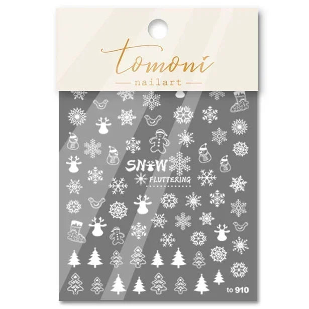 Bronzing Jelly Laser Snowflake Christmas Hot 5D Soft Embossed Relief Self Adhesive Nail Art Decoration Sticker 3D Manicure Decal (ONLINE ORDER ONLY)