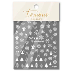 Bronzing Jelly Laser Snowflake Christmas Hot 5D Soft Embossed Relief Self Adhesive Nail Art Decoration Sticker 3D Manicure Decal (ONLINE ORDER ONLY)