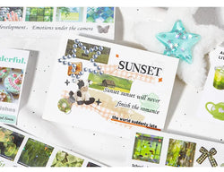 30piece/book Korean Ins Daydream Valley Series Cut Film Sticker Journal Phone Case DIY Scrapbooking Kawaii Decoration Stickers (ONLINE ORDER ONLY)