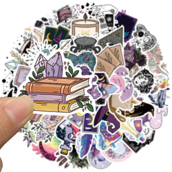 10/30/50pcs Gothic Boho Witch Magic Apothecary Graffiti Stickers Skateboard Guitar Luggage Car Phone Cool Sticker Decal Kid Toy (Online Order Only)