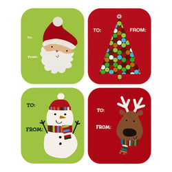 40-100Pcs Rectangle Merry Christmas Label Stickers for Card Gift Package Wrapping Festival Party Baking Small Business 4.8*5.8CM (ONLINE ORDER ONLY)